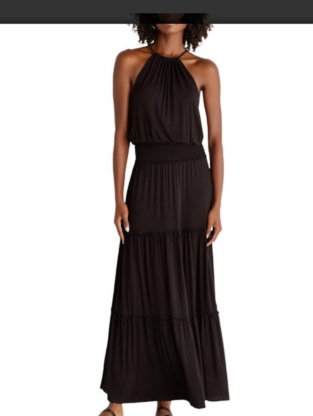 Z Supply Black Halter Maxi Dress